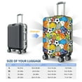 thumbnail image 4 of Pofeuu Various Balls Print Luggage Suitcase Cover Protector Luggage Washable Covers Aesthetic for 18/24/28/32 inch Luggage（No luggage included）-Small, 4 of 7