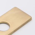 thumbnail image 2 of Rectangular Faucet Escutcheon for Bathroom Sink Faucets with Stainless Steel Holes - Replacement Plate(Gold), 2 of 5