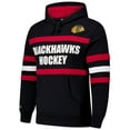thumbnail image 2 of Men's Mitchell & Ness Black Chicago Blackhawks Head Coach Slogan Pullover Hoodie, 2 of 5