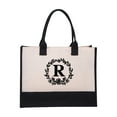 thumbnail image 1 of Bolsa de Playa de Lona Personalizada para Mujer | Bolsa Grande de Compras de Algodón de 42 X 32 X 15 Cm con Forro Impermeable para Playa, Viajes y Regalos, 1 of 1