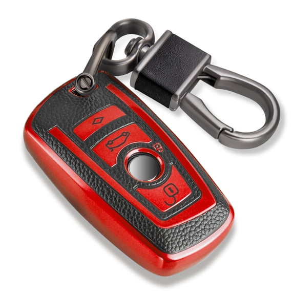 Compatible Key Fob Cover for Jeep Grand Cherokee Dodge Charger Challenger Durango Journey Dart Chrysler 300 Key Case Holder Protector Metal Keychain