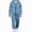 Blue, variant on ITSAME Boys Outfit 2-Piece Zip Up Hooded Sweatshirt and Jogger Pants Casual Athletic Set Size 8