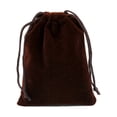 thumbnail image 1 of Bolsas de regalo Ounissouiy 50 piezas de Terciopelo suave color café 13*18, 1 of 6