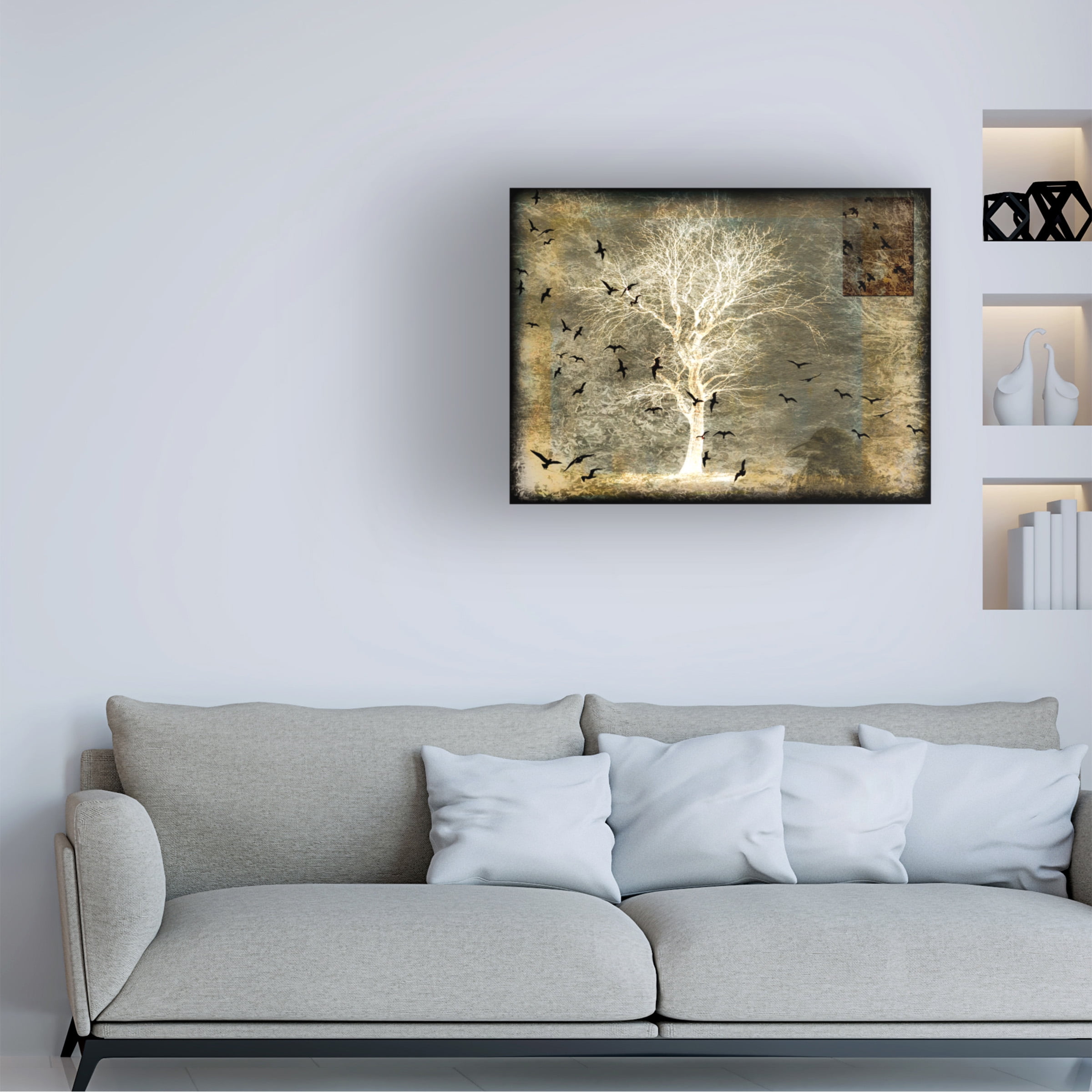 LightBoxJournal 'A Raven's World Spirit Tree' Canvas Art