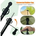 thumbnail image 4 of AYAMAYA Camping Tarp Poles,4-Section Telescoping Tent Poles,Portable Adjustable Heavy Duty Aluminum Rods with Pegs & Guylines for Tarp, Canopy & Awning, 4 of 6