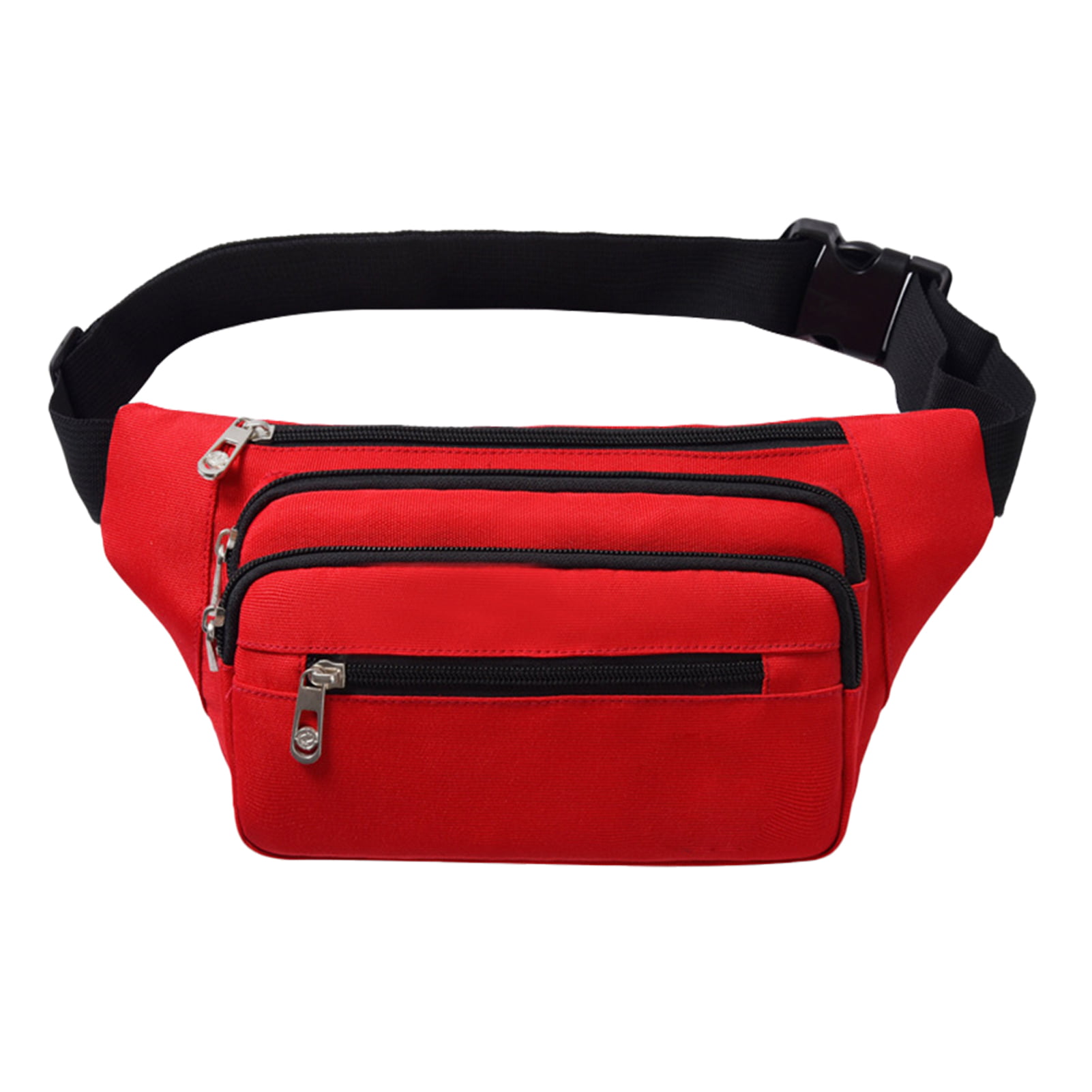 PU Fanny Pack For Men Women Waist Bag Adjustable Belt LARGE Capacity Pouch