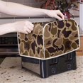 thumbnail image 2 of Yuyamidu Brown Camo Duck 4 Slice Toaster Cover Stain Resistant Wide Slot Bread Maker Dust Cover Anti-Scratch Kitchen Small Appliance Protective Cover for Countertop Home Decor, 2 of 7
