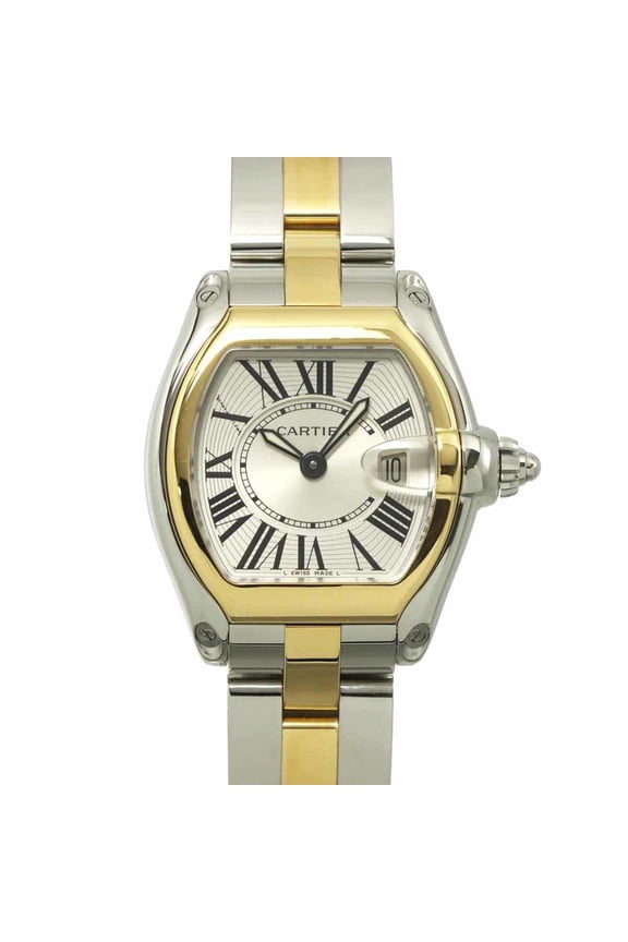 Pre-Owned Cartier Roadster SM Two-tone Watch W62026Y4 Women's with Date Display,... (Good)