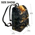 thumbnail image 2 of Disketp Golden Koi And Treasure Mochila de Cuero para Mujer, Bolso de Espalda Antirrobo con Estilo para Viaje, Trabajo y Uso Diario, 2 of 4