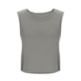 thumbnail image 6 of Pima Cotton Large Armhole Tank Tops for Women - Workout Sport Athletic Yoga Running Gym Loose Crop Sleeveless Shirts, 6 of 8