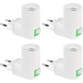 thumbnail image 1 of E27 Socket with Wireless Switch, E27 Lamp Socket Without Cable, E27 Lamp Holder, 4 Pieces E27 Bulb Light Holder, 1 of 5