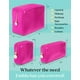 thumbnail image 4 of Set de 3 bolsas cosméticas Embla Clear fucsia para mujer, 4 of 6