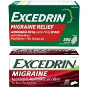Excedrin Migraine Pain Reliever Aid Caplet Bundle, 300 Count