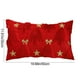 thumbnail image 3 of Cojín Decorativo con Diseño de Árbol de Navidad y Copos de Nieve | Cojín Suave para Sofá o Sillón, Ideal para La Decoración de La Sala de Estar - Poliéster Rojo, 30 X 50 Cm - 1 Unidad, 3 of 6