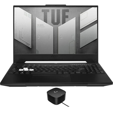 ASUS TUF Dash FX517ZR Gaming Laptop (Intel i7-12650H 10-Core  15.6in 144Hz Full HD (1920x1080)  NVIDIA RTX 3070  64GB DDR5 4800MHz RAM  4TB PCIe SSD  Win 11 Pro) with 120W G4 Dock