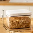 thumbnail image 6 of sunsanly Kitchen Sealed Storage Box Press Type Automatic Sealing Transparent Thick Leakproof Dustproof Moisture-proof Rice Cereal Beads Container Food Storage Case, 6 of 8