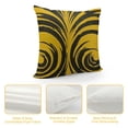 thumbnail image 4 of NONHAI Throw Pillow Covers Mustard Yellow and Black Pillow Covers Decorative Square Pillowcases Soft Cozy Cushion Cases for Couch Sofa Bed Bedroom Living Room, 4 of 5