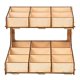 thumbnail image 5 of Organizador Del Soporte Del Modelo Del Estante De Almacenamiento Del Estante De De De dibujar Del De Bricolaje - 2 capas de 15 rejillas Yotijar Estante de pintura de madera, 5 of 8