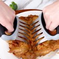 thumbnail image 4 of Gnmfd Stainless Steel Bear Claw Meat Shredder, BBQ Chicken Fork Tearing Tool, Portable Handheld Meat Divider for Pulled Pork Chicken Beef, Outdoor Picnic and Kitchen Cooking Helper, 4 of 6