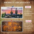 thumbnail image 5 of Desert Cacti at Sunset Funny Personalized License Plate Rust-proof Stainless Steel Metal License Plate Suitable For Men And Women 12.2" x 6.2", 5 of 7