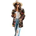 thumbnail image 2 of SCRAWLGOD Mushroom Cardigan Sweaters for Women Dressy Jackets for Women Trendy Long Sleeve Women Lightweight Coat Stretchy Lounge Cardigans for Women Soft Size S, 2 of 7