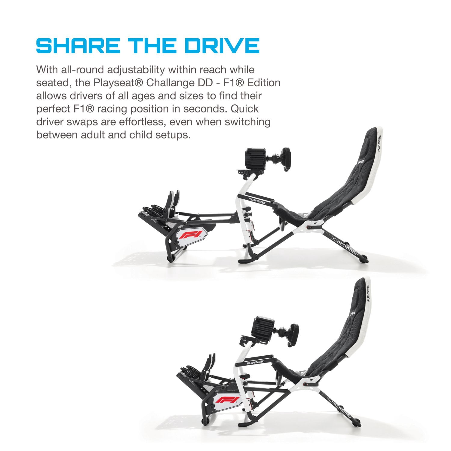 Playseat® Challenge DD - F1® Edition Black ActiFit Ergonomic Racing Sim Gaming Chair, FO.00336