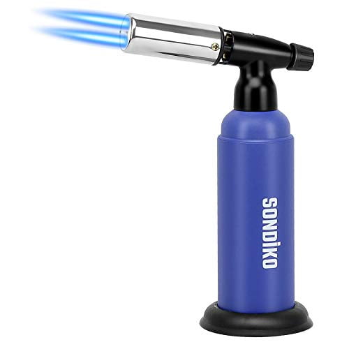 Sondiko Big Ne Torch Adjustable Double Flame Culinary Refillable Industrial Lighter With Safety Lock For Soldering Baking Welding Diy Crafts Gas Not I Sondiko Big Ne Torch Adjustable, Industrial Torch Lighter