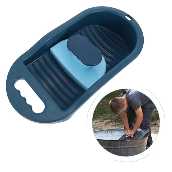 ORDDIART 1Pcs Rectangular PP Washboard for Hand Wash Clothes 12x6.9in