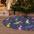 thumbnail image 6 of Sikiie Colorful Dinosaur 30-48 inches {designName} Print Christmas Tree Skirt Snowman Xmas Tree Skirt with Edge Christmas Decorations for Holiday Party30", 6 of 7
