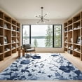 thumbnail image 2 of ODIKA 3'x5' Machine Washable Non-Slip Area Rug, Modern Navy Blue High Traffic Rug, Blue, 1080347, 2 of 7