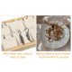 thumbnail image 5 of Bandeja colgante de madera de bambú, organizador de exhibición de exhibición de bandeja de joyería de almacenamiento apilable para colgantes, beige, 5 of 8