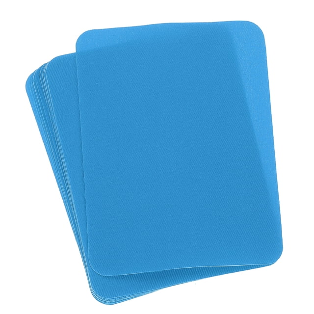 Parches de tela termoadhesivos Uxcell Azul Cielo 4.9"x3.7" para ropa Paquete de 10