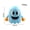 blue acne, variant on PAC-MAN Plush Toy, A Creative Gaming Merchandise Soft Toy Figurine
