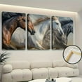 thumbnail image 2 of Shadudu Elephant Stock Horses Canvas - 1 Horse Pictures Wall Decor - Printed Horse Art Wall Decor - Horse Canvas Wall Art for Bedroom 16x24x3pcs, 2 of 8