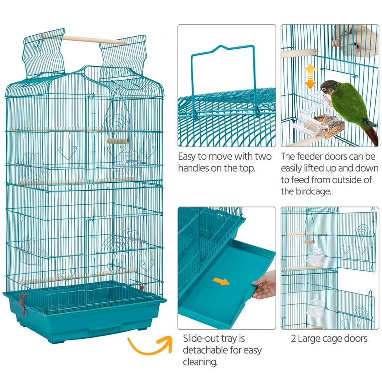 Yaheetech 30 Bird Cage Flight Cage With SlideOut Tray And