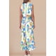 thumbnail image 5 of Vestido Maxi de Satén sin Mangas con Cuello Simulado para Mujer PRETTYGARDEN Talla S, 5 of 6