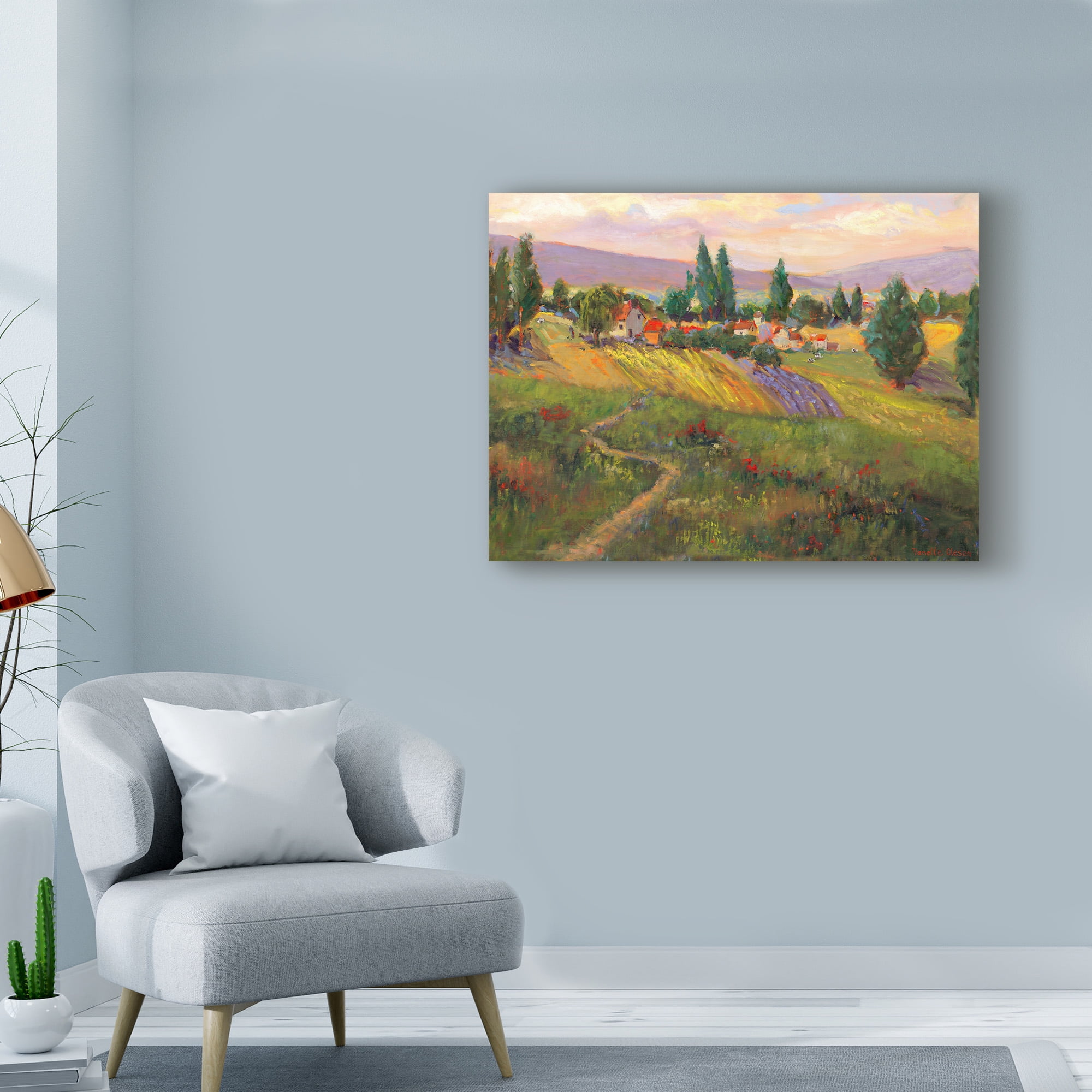 Trademark Fine Art 'Vineyard Tapestry III' Canvas Art by Nanette Oleson