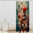 thumbnail image 2 of yowmns Waterproof, Hooked and Printed Bathroom Curtain Set – Ideal Bathroom Decoration and Shower Curtain Set, 2 of 6