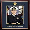 thumbnail image 3 of Campus Images CGPPT001 8 x 10 in. Patriot Frames Coast Guard Portrait Petite Mahogany Frame with Gold Medallion, 3 of 3