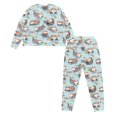 thumbnail image 7 of SEANATIVE Sea Otter Long Sleeve Pajamas for Women Size M Women Pajama Sets Long Sleeve and Pants 2 Piece Pj Loungewear Tops and Pants Set Ladies Night Wear Women Outfits, 7 of 7
