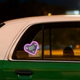 thumbnail image 3 of uvwlwu Solar Powered Heart Shaped LED Ambient Atmosphere Glow Light for Car Auto On Off Vehicle Interior Decoration(Pink), 3 of 3