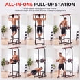 thumbnail image 5 of SUGIFT Power Tower Pull Up Bar Dip Station, 11 Adjustable Height Levels, 1000 LBS Multifunction Home Gym Strength Training Equipment, 5 of 9