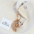 thumbnail image 4 of Wrapables Crystal Bling Keychain, Keyring Purse Handbag Pendant Charm, Gold Hedgehog, 4 of 6
