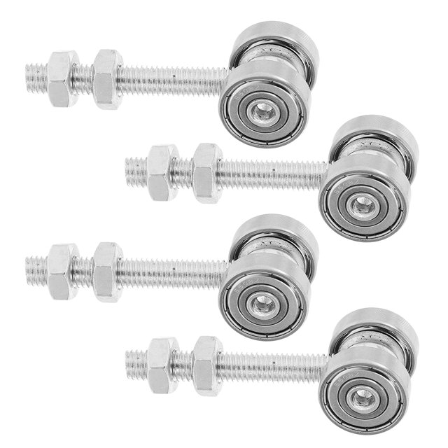 BESTYASH 4Ud Rodamientos De Para Puertas De Patio Correderas Con Montaje Fácil En Plata