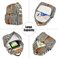 thumbnail image 5 of FORMRS Mini Backpack Purse for Women Quilted Travel Daypack Casual Shoulder Bag, Geometric Stripes, 5 of 7