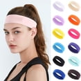 thumbnail image 3 of Diademas deportivas de verano para mujer, Bandanas de Yoga para correr, bandas elásticas de Color sólido para el cabello, accesorios para el cabello de maquillaje elástico 2023, 3 of 4