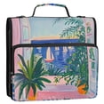thumbnail image 5 of FORMRS Zipper Binder with Shoulder Strap 2-inch Ring 500 Sheet Capacity File Bag, Boat Seaside, 5 of 5