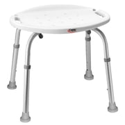 Carex Aluminium Bath and Shower Chair with Height Adjustable Legs, Built-in Notch, 300 lb Capacity