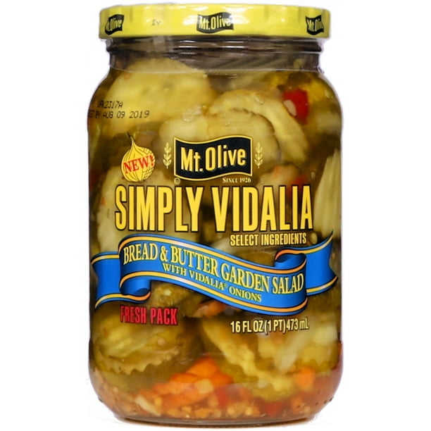 Mt Olive Mt Olive Simply Vidalia Bread Butter Garden Salad 16