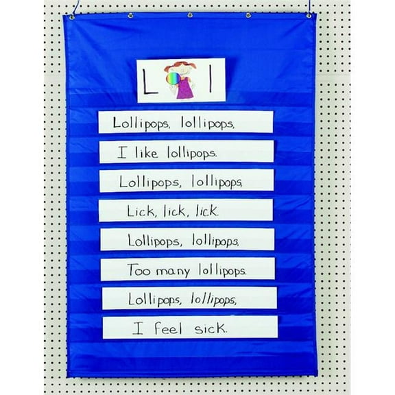 Pacon Corporation  Pocket Chart 34X43 Inch Blue